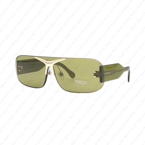 New Burberry BE3123 3917/2 60mm Green Transparent Sunglasses - Picture 3 of 12